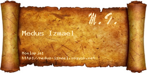 Medus Izmael névjegykártya